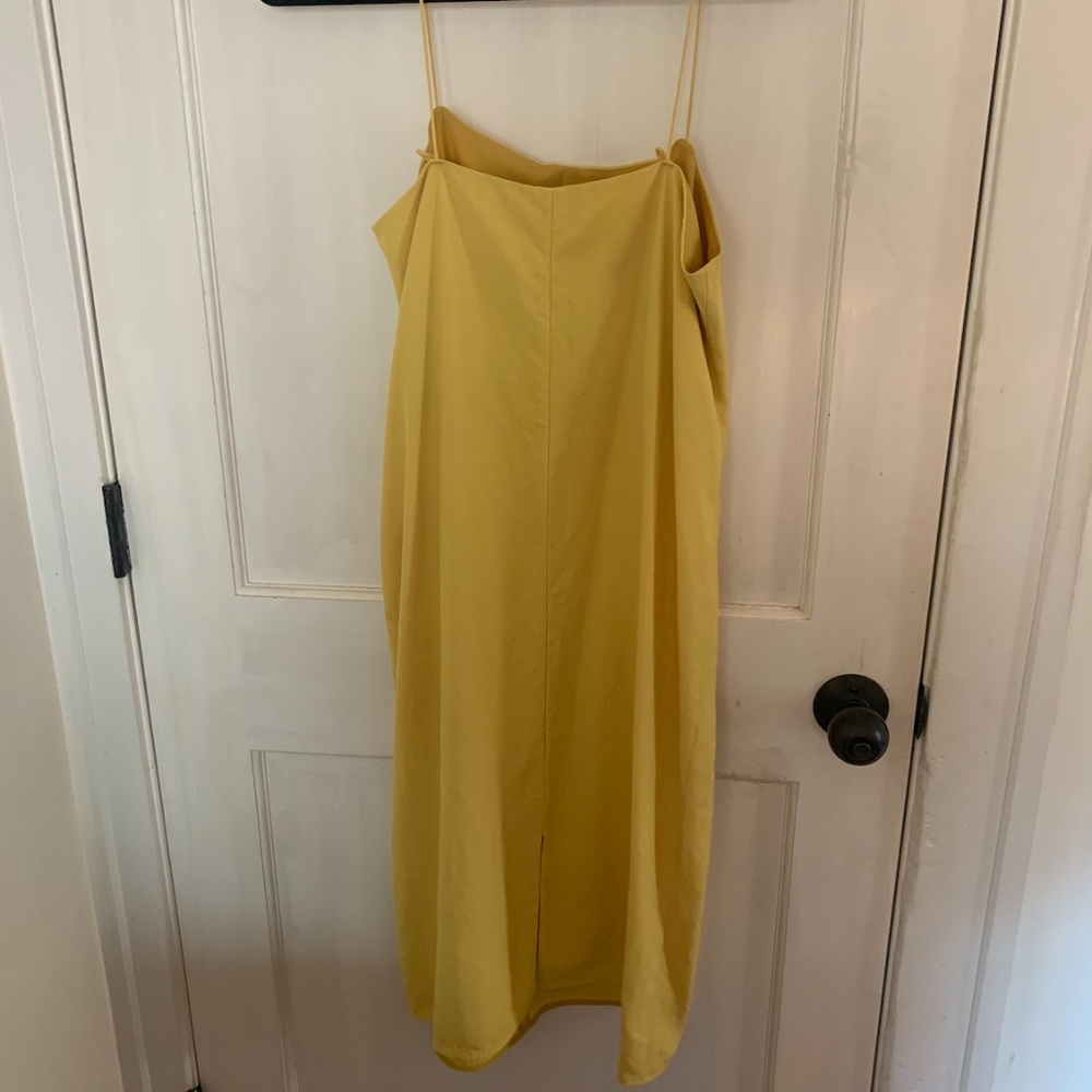 Everlane Yellow Midi Slip Dress